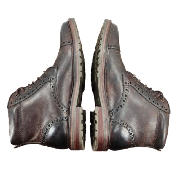 Florsheim Men's Fenway Cap Toe Brown Leather Boot Size 8D - Picture 8 of 13